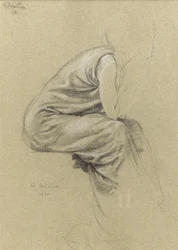 Profile Study of a Seated Figure